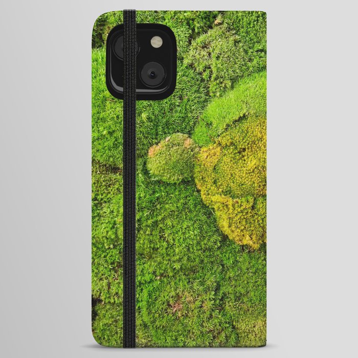 Green moss carpet No2 iPhone Wallet Case