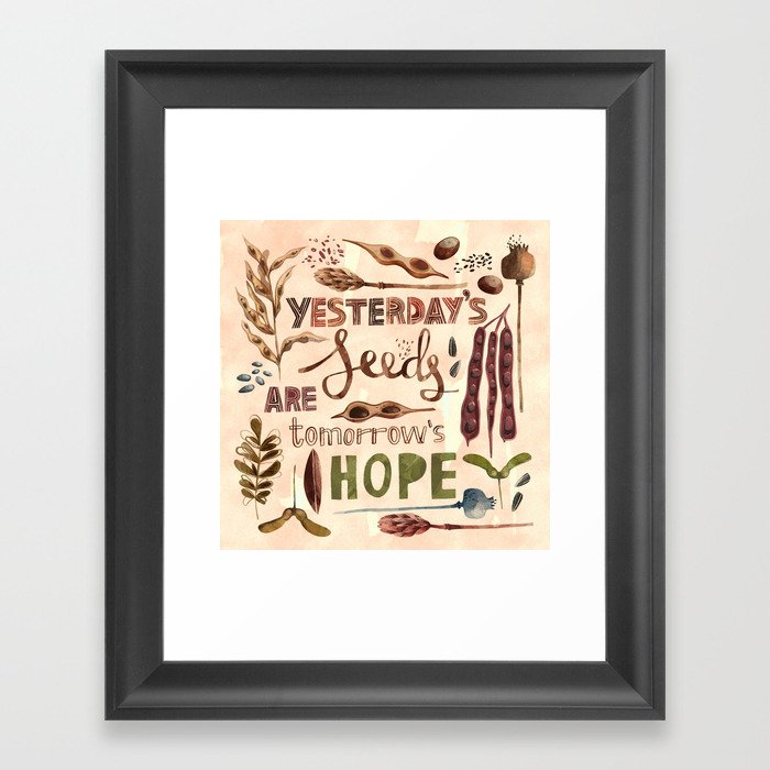 Seeds of Hope Framed Art Print