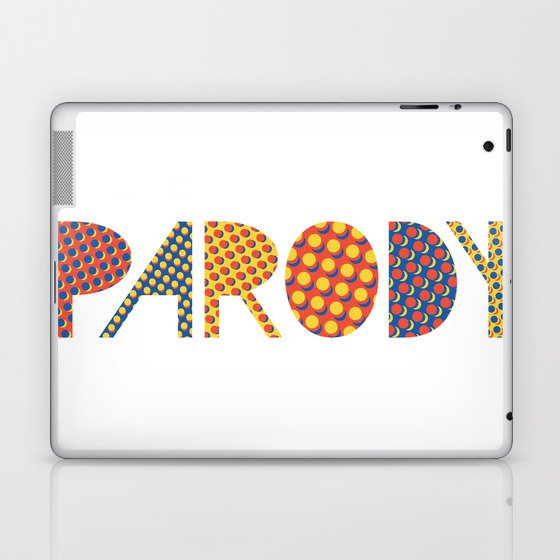 Wanna-Be Roy Lichtenstein Letterform Laptop & iPad Skin