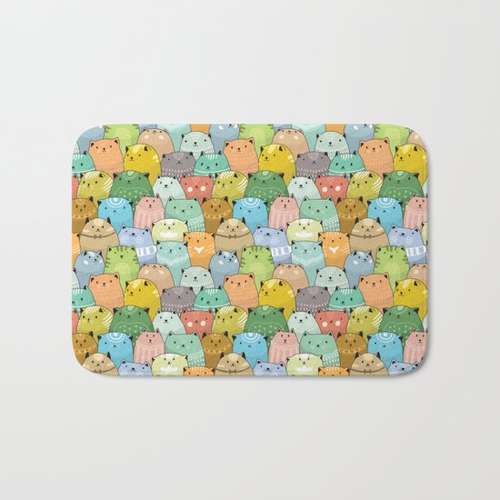 Catz Pattern Bath Mat