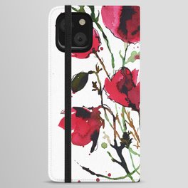 Wild poppies iPhone Wallet Case