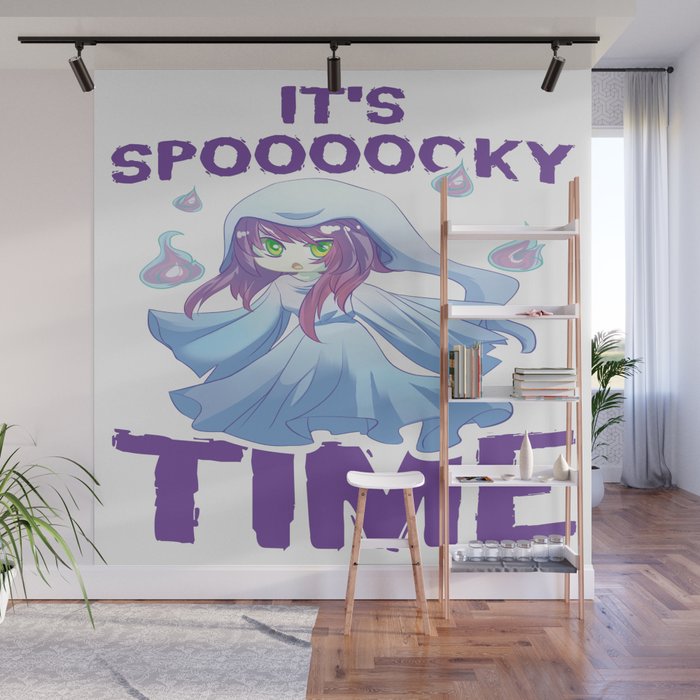 Halloween Chibi Anime Manga Otaku Kawaii Mangaka Wall Mural By