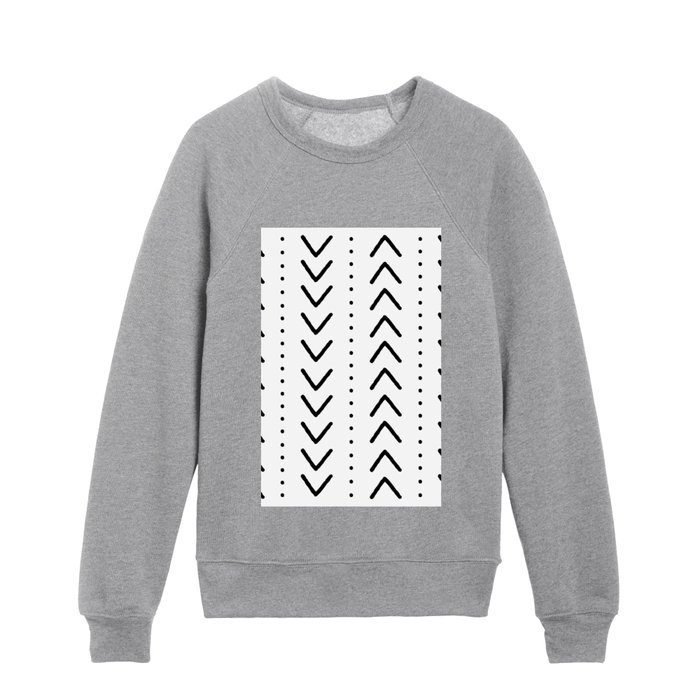 Minimalist modern boho pattern Kids Crewneck