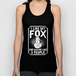 Red Foxes Fennec Fox Animal Funny Cute Unisex Tank Top