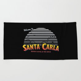 Santa Carla Murder Capital of The World Beach Towel
