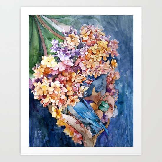 Making nest Art Print