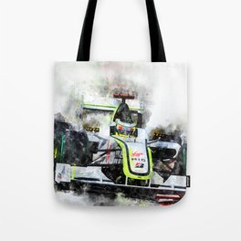 Jenson Button Brawn 2009 Tote Bag