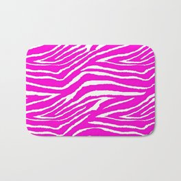 Zebra Pink Graphic Bath Mat | Graphic Design, Zebra, Pattern, Patterns, Saundramylesart, Animalprint, Design, Exotic, Abstract, Zebras 