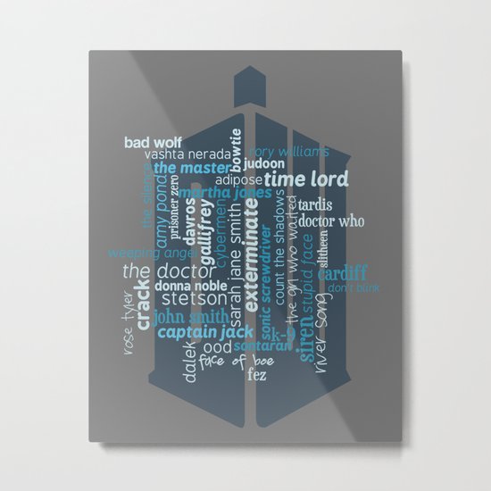 Doctor Who: Friends and Enemies Metal Print