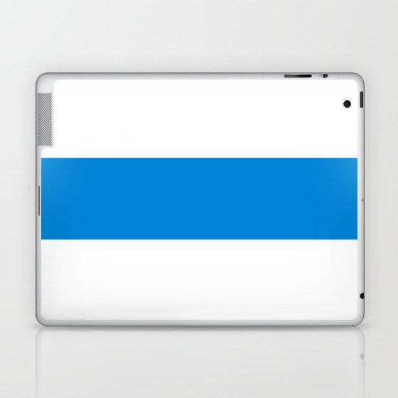 New Russian Anti-War Protest Flag 2022 White Blue White Laptop & iPad Skin