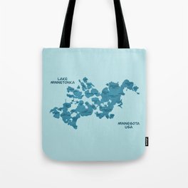 Lake Minnetonka Map Tote Bag