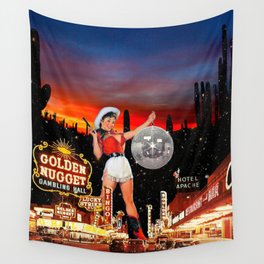 Disco Cowgirl Wall Tapestry