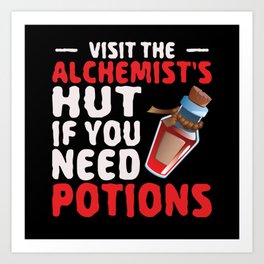 Visit The Alchemist Alchemy Chemistry Art Print