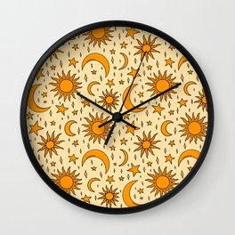 Modern Clock Modern Art Art Wall Clock Astrology Clock Moon Clock Tarot Clock Home Decor Celestial Clock Sun Clock