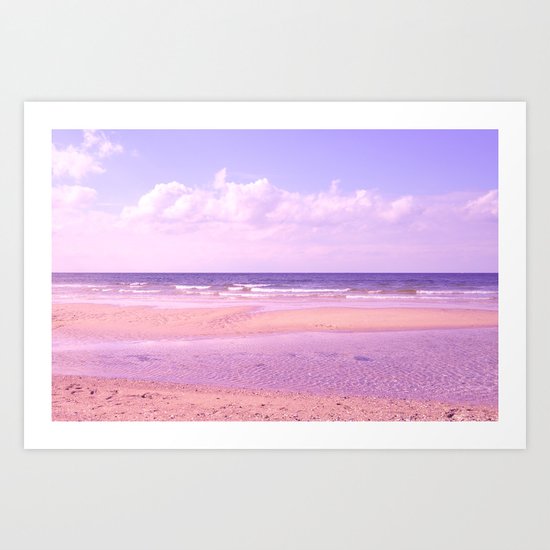 dreamy beach Art Print