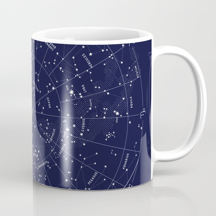 Constellation Map Indigo Coffee Mug