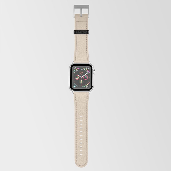 Playa Arenosa solid color. Sandy beach warm neutral shade modern abstract plain pattern  Apple Watch Band