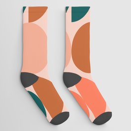 modern shapes_palm springs palette Socks