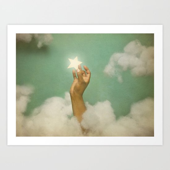Stealing A Little Luck. Art Print