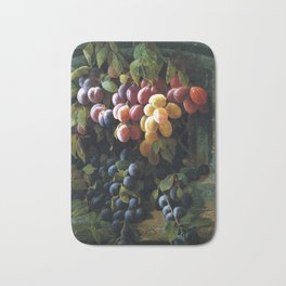 Painting of hanging grapes - Edwin Deakin Bath Mat