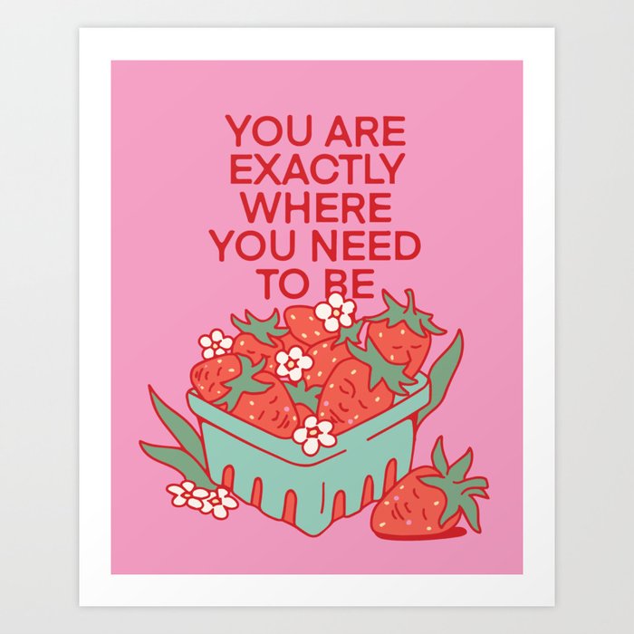 Stawberry Love Art Print