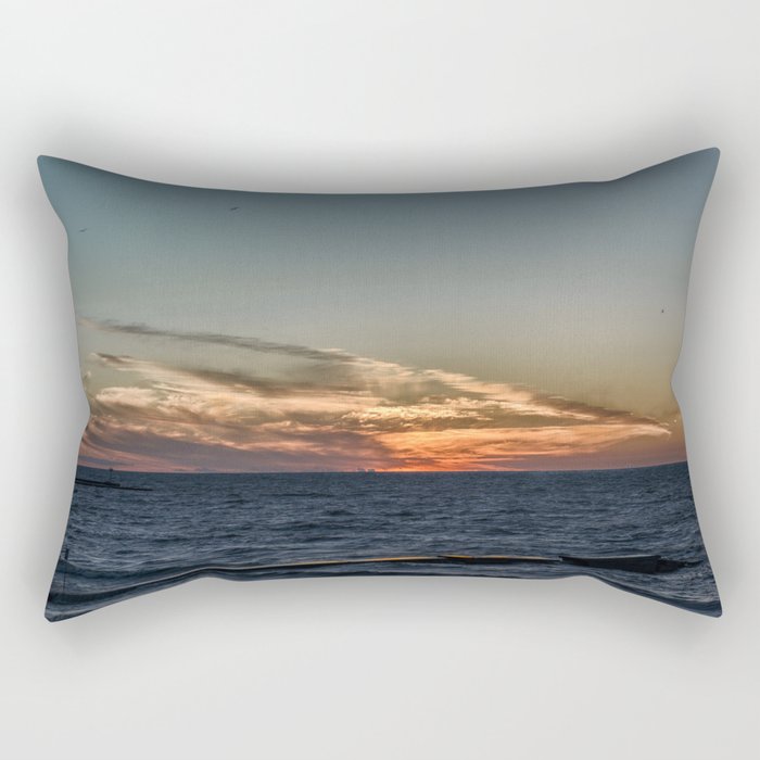 Summer sunset on lake Ontario Rectangular Pillow