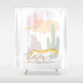 lioness Shower Curtain