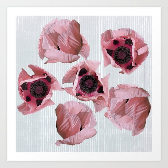 Perfection in a poppy Art Print