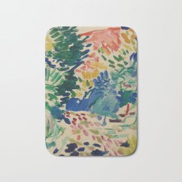 Landscape at Collioure - Henri Matisse - Exhibition Poster Bath Mat