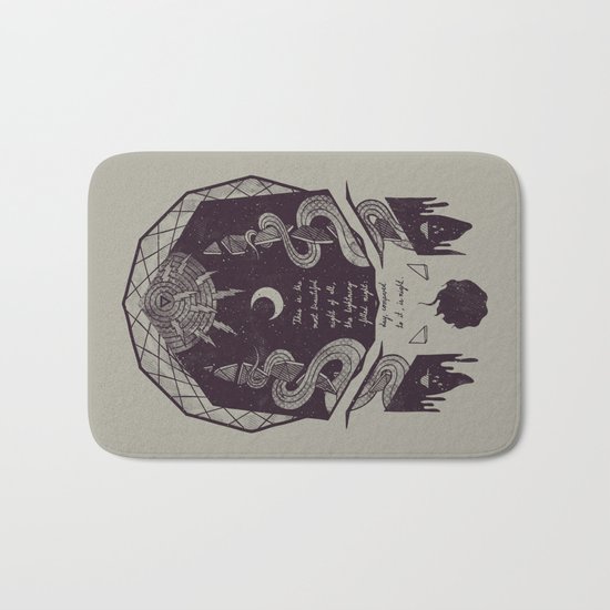 The Lightning-Filled Night Bath Mat