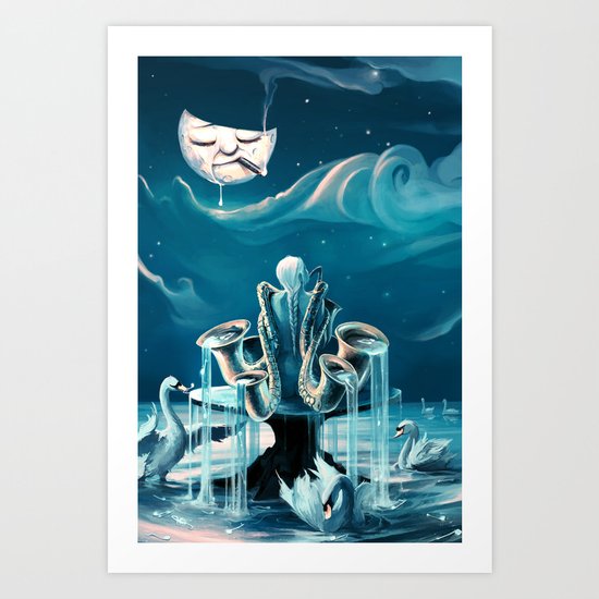 Everlasting Blues Art Print
