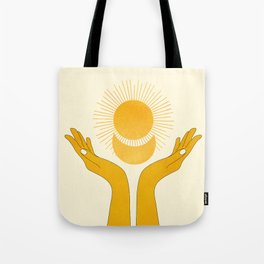 Holding the Light Tote Bag