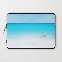 Paper Boat - Coastal, Nautical Seascape Laptop Sleeve