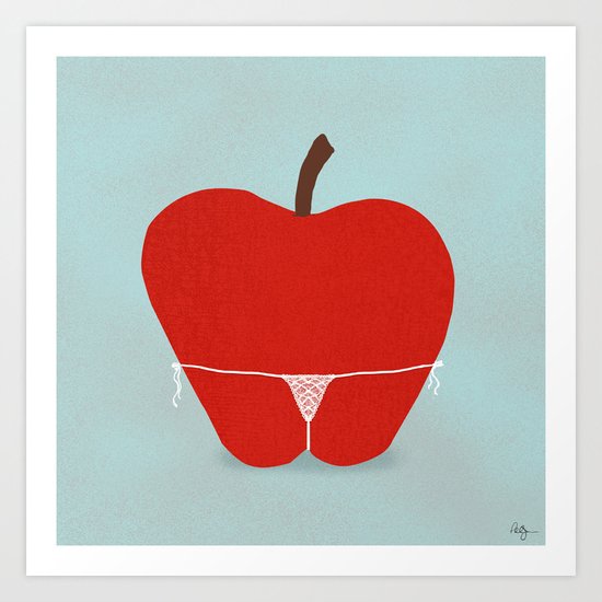 Apple Bottom Art Print