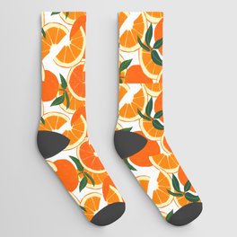 Orange Harvest - White Socks