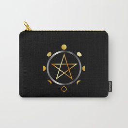 Phases of the moon and golden pentacle Carry-All Pouch
