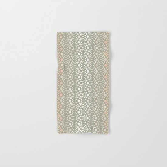 Retro Dotted Pattern 06 Hand & Bath Towel