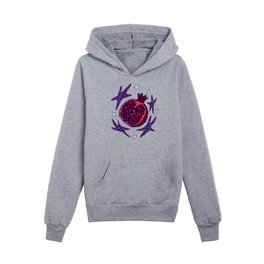 Starry Pomegranate  Kids Pullover Hoodies