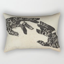 The Avett Bros - Lyric Art Rectangular Pillow