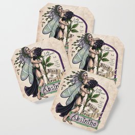 Black Rose Absinthe by Bobbie Berendson W Coaster