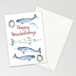Happy Narwhalidays Stationery Card