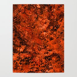 Petrified Anger Abstract Poster