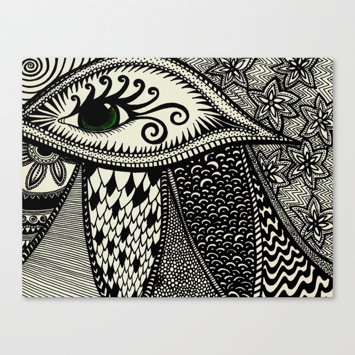 Green Eyes On You Canvas Print