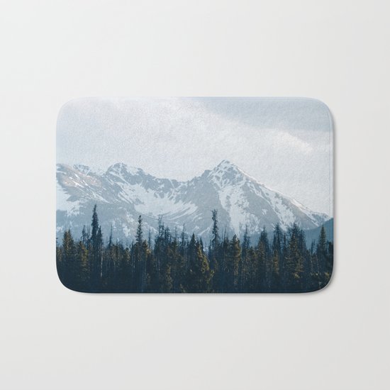 Canadian Mountains -Banff, Alberta Bath Mat