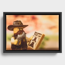 Wanted Framed Canvas