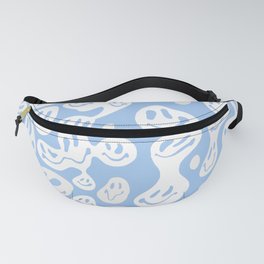 Pastel Blue Dripping Smiley Fanny Pack
