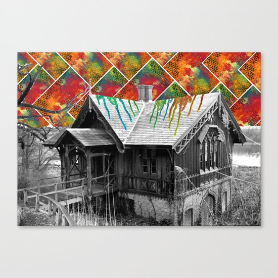 Cabin in the Woods Canvas Print