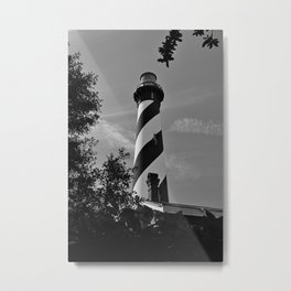 St Augustine Lighthouse Metal Print | Building, Photo, Florida, Landscape, Digital, Michialeschneiderphotography, Vintage, Architecture, Staugustinelighthouse, Atlanticocean 