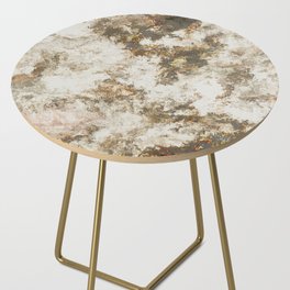 Grunge stucco rusty grey stone Side Table