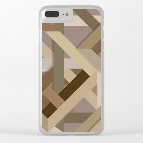 Abstract #379 Clear iPhone Case